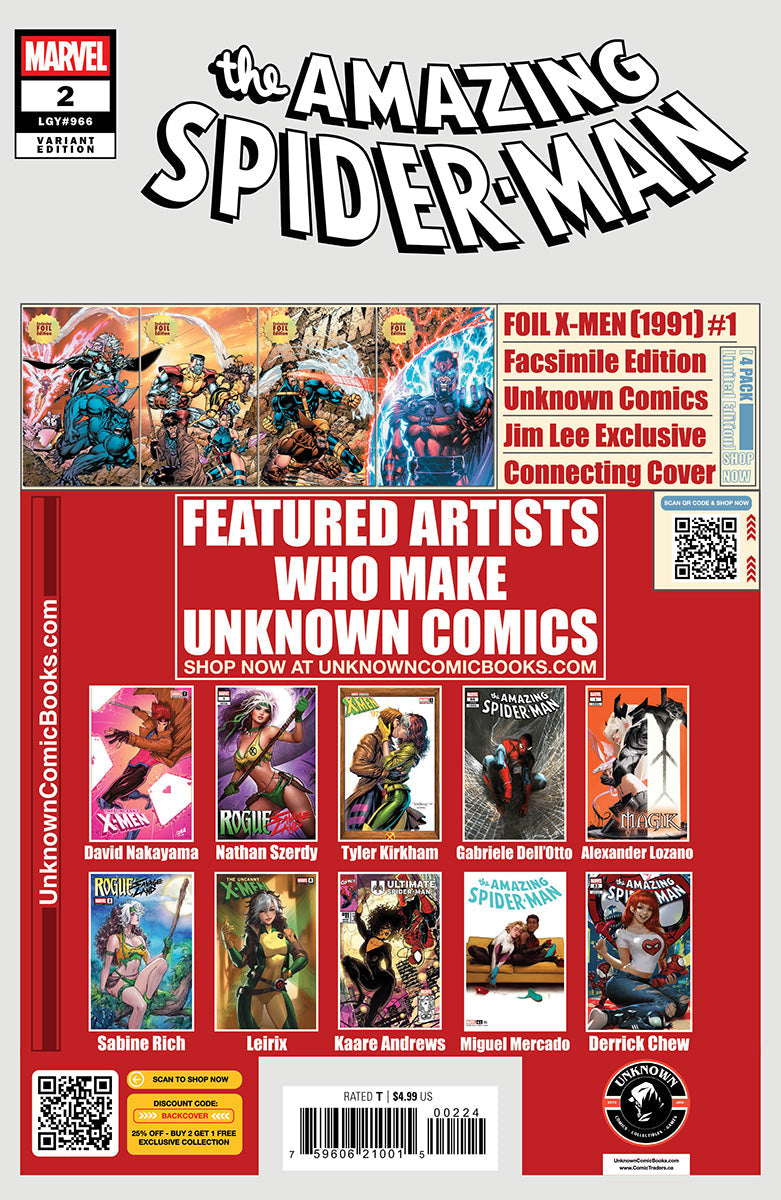 Amazing Spider-Man #2 Unknown Comics David Nakayama Virgin Exclusive Var (04/23/2025)