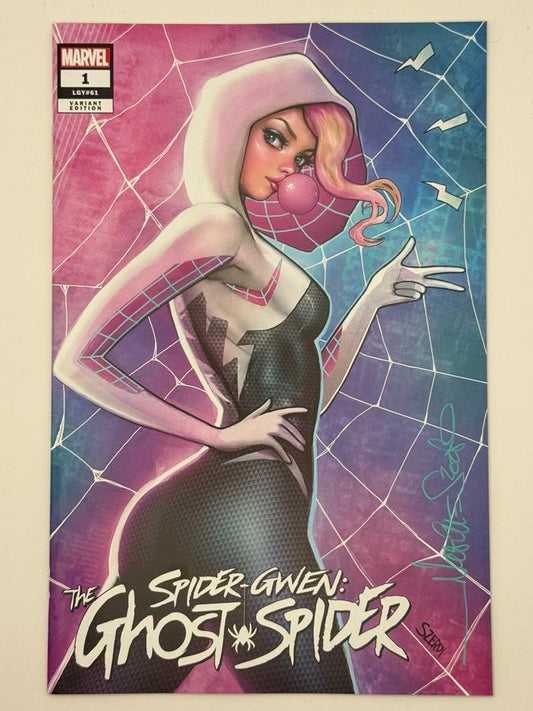 [SIGNED W/ COA] SPIDER-GWEN: THE GHOST-SPIDER #1 UNKNOWN COMICS NATHAN SZERDY EXCLUSIVE VAR [IN STOCK]