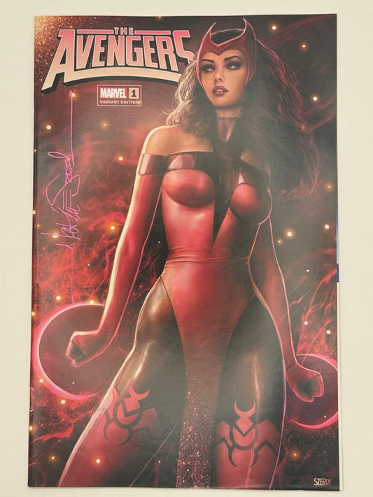 [SIGNED W/ COA] AVENGERS #1 UNKNOWN COMICS NATHAN SZERDY EXCLUSIVE VAR [IN STOCK]