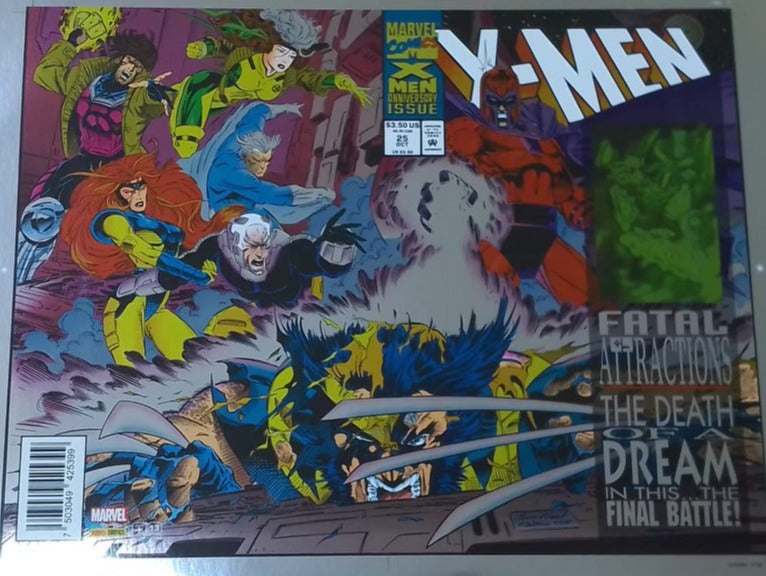 [SIGNED W/ COA ANDY KUBERT] [FOIL] X-MEN #25 (1991) EXCLUSIVE FOIL VARIANT [MEX] (08/28/2024)