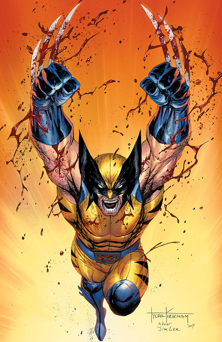 [SIGNED BY KIRKHAM W/ COA] WOLVERINE REVENGE #2 RED BAND TYLER KIRKHAM AFTER JIM LEE HOMAGE VIRGIN VAR [INST]