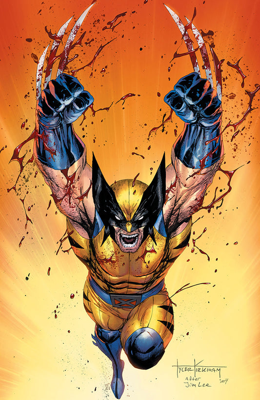 [SIGNED BY KIRKHAM W/ COA] WOLVERINE REVENGE #2 RED BAND TYLER KIRKHAM AFTER JIM LEE HOMAGE VIRGIN VAR [INST]