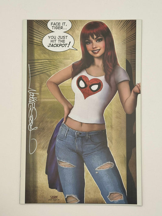 [SIGNED W/ COA] AMAZING SPIDER-MAN #27 UNKNOWN COMICS NATHAN SZERDY EXCLUSIVE VIRGIN VAR [IN STOCK]