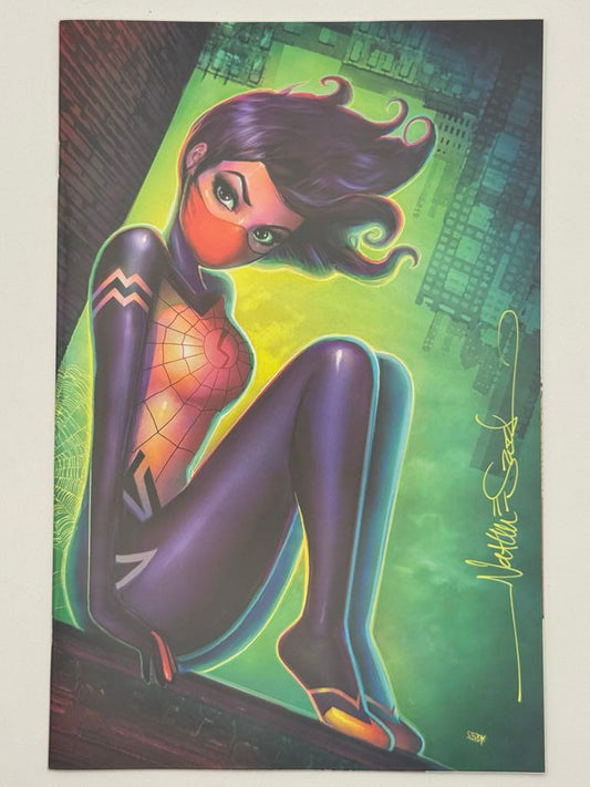 [SIGNED W/ COA] EDGE OF SPIDER-VERSE #1 UNKNOWN COMICS NATHAN SZERDY EXCLUSIVE VIRGIN VAR [IN STOCK]