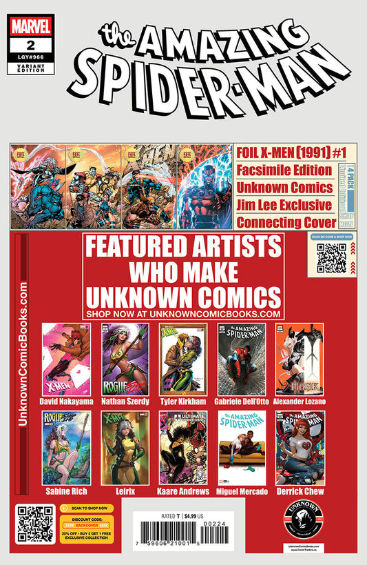 [SIGNED W/ COA] Amazing Spider-Man #2 Unknown Comics David Nakayama Exclusive Virgin Var (10/2025)