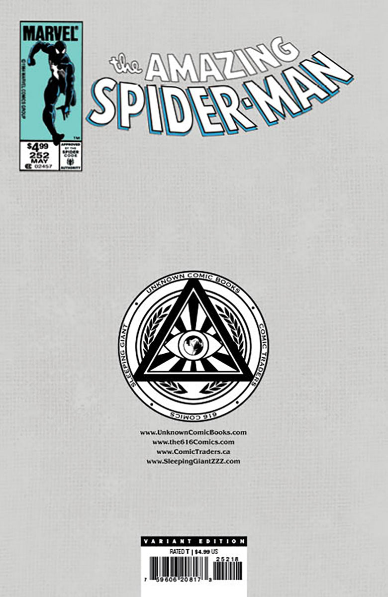 [SIGNED BY KAARE ANDREWS] AMAZING SPIDER-MAN #252 FACSIMILE EDITION [NEW PRINTING] UNKNOWN COMICS KAARE ANDREWS EXCLUSIVE VAR [IN STOCK]