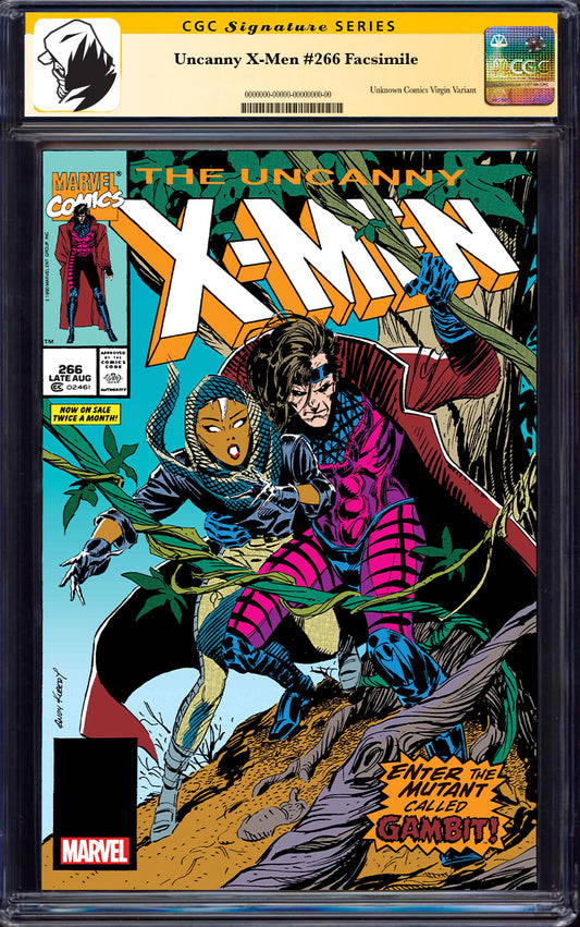 [SIGNED BY JIM LEE] UNCANNY X-MEN #266 FACSIMILE EDITION [CGC 9.6+ YELLOW LABEL]   (03/26/2025)