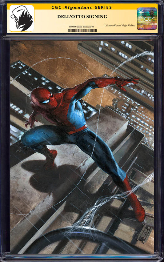 [SIGNED CGC 9.6+ YELLOW LABEL] Spider-Man #5 Unknown Comics Dell_Otto Exclusive Var [08-25]