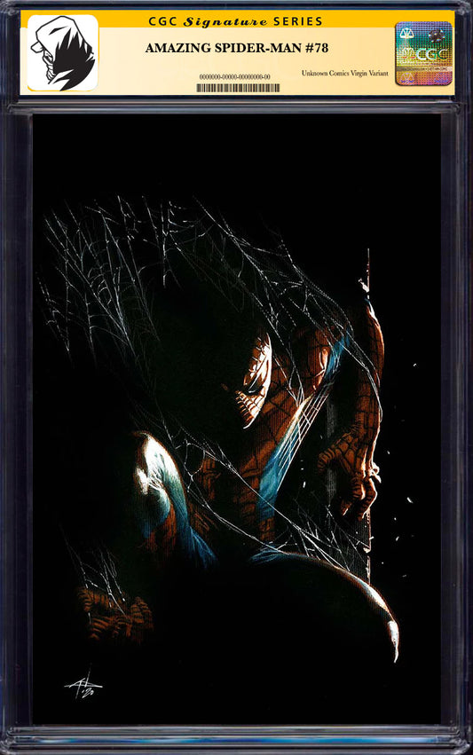 [SIGNED CGC 9.6+ YELLOW LABEL]Amazing Spider-Man #78 Unknown Comics Gabriele Dell_Otto Exclusive Var [08-25]