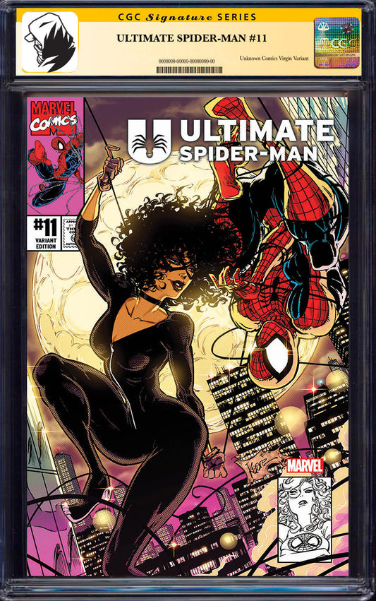 [SIGNED CGC 9.6+ YELLOW LABEL] ULTIMATE SPIDER-MAN #11 UNKNOWN COMICS KAARE ANDREWS EXCLUSIVE VIRGIN VAR (05/28/2025)