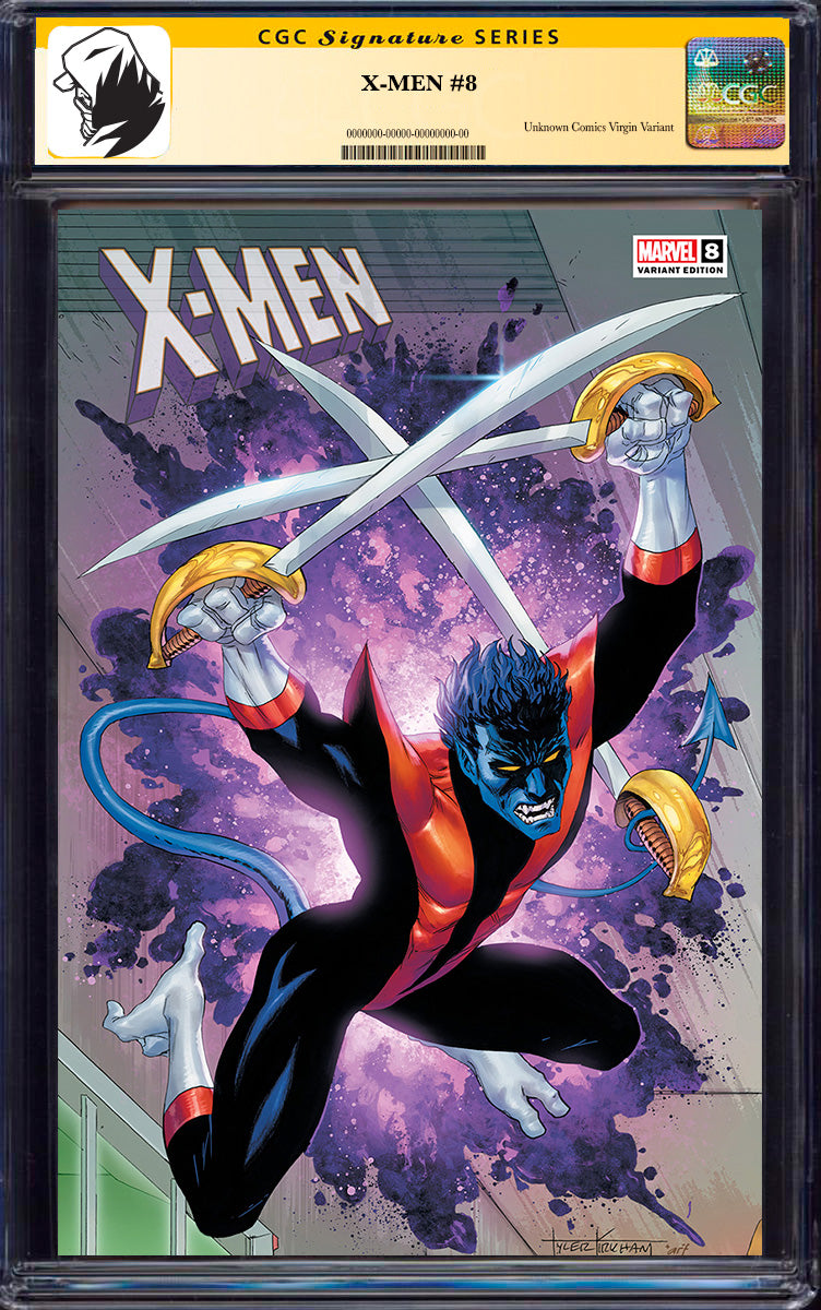 [SIGNED CGC] X-Men #8 Unknown Comics Tyler Kirkham Connecting Covers Exclusive Var 9.6+ YELLOW LABEL (06/2025)