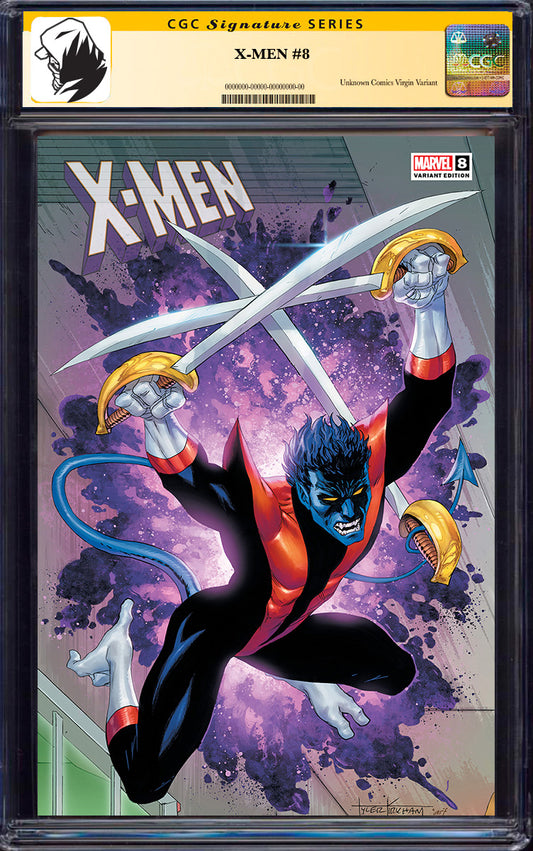 [SIGNED CGC] X-Men #8 Unknown Comics Tyler Kirkham Connecting Covers Exclusive Var 9.6+ YELLOW LABEL (06/2025)