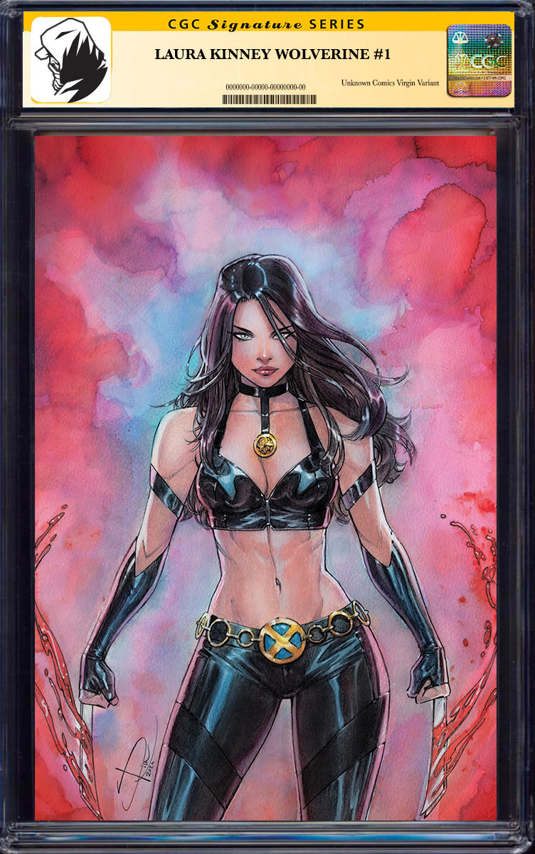 [SIGNED CGC 9.6+ YELLOW LABEL] Laura Kinney: Wolverine #1 Unknown Comics Sabine Rich Exclusive Virgin Var (06/25)