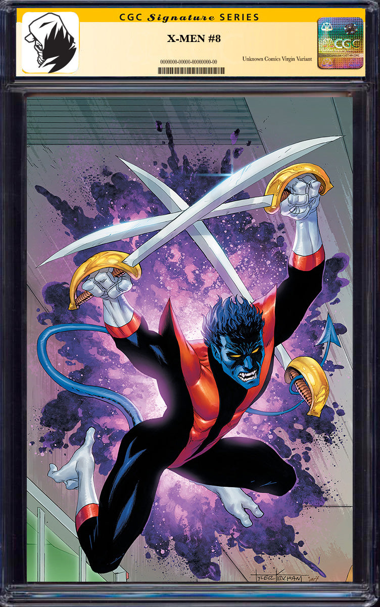 [SIGNED CGC] X-Men #8 Unknown Comics Tyler Kirkham Connecting Covers Exclusive Var 9.6+ YELLOW LABEL (06/2025)