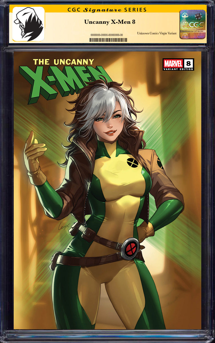 [SIGNED CGC 9.6+ YELLOW LABEL] Uncanny X-Men #8 Unknown Comics Leirix Exclusive Var (08/2025)