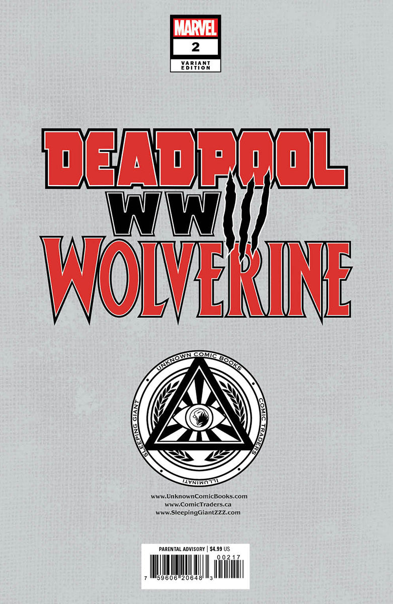 [SIGNED W/ COA] DEADPOOL & WOLVERINE: WWIII #2 UNKNOWN COMICS TYLER KIRKHAM EXCLUSIVE VAR (11/27/2024)