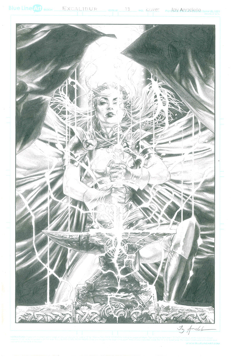 Excalibur #13 by Jay Anacleto [ORIGINAL ART]