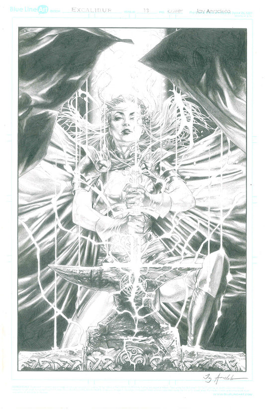 Excalibur #13 by Jay Anacleto [ORIGINAL ART]