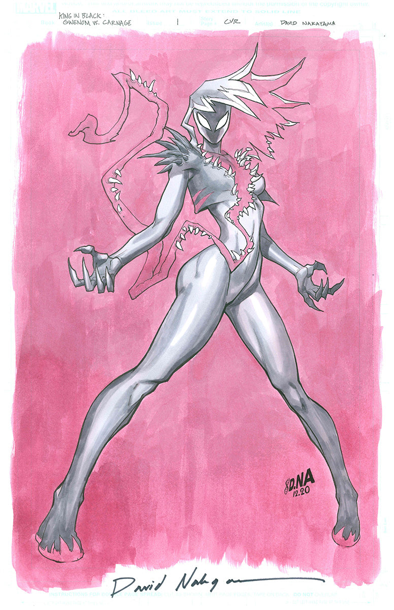 King In Black Gwenom Vs Carnage #1 by David Nakayama [ORIGINAL ART] GWENOM