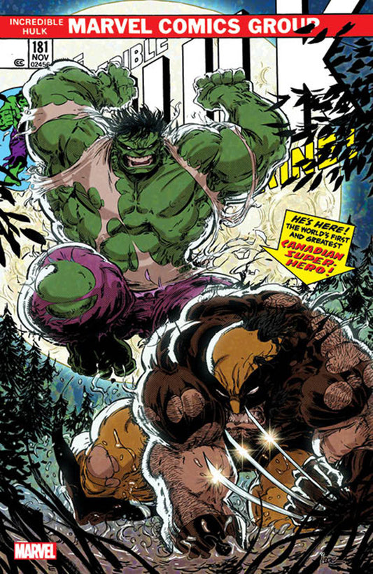 [SIGNED BY KAARE ANDREWS] INCREDIBLE HULK #181 FACSIMILE EDITION [NEW PRINTING] UNKNOWN COMICS KAARE ANDREWS EXCLUSIVE VAR [IN STOCK]