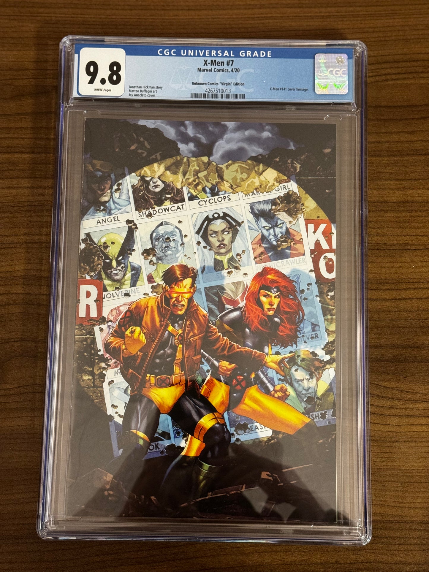 X-MEN #7 JAY ANACLETO C2E2 UNKNOWN COMICS EXCLUSIVE VIRGIN VAR CGC 9.8 BLUE LABEL [IN STOCK]