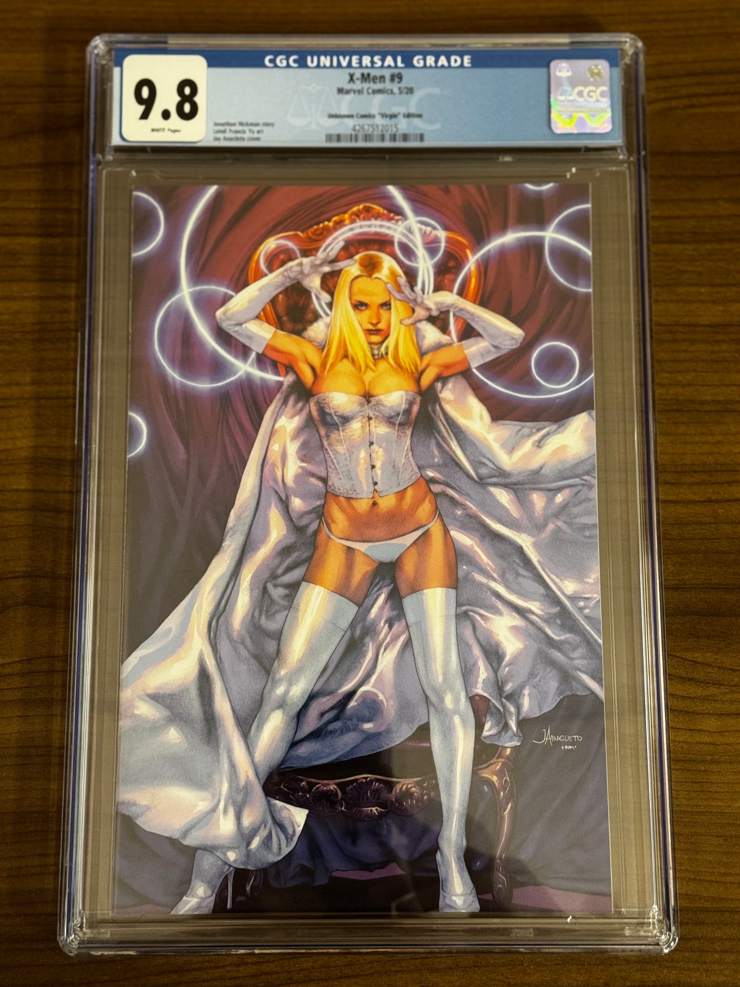 X-MEN #9 JAY ANACLETO UNKNOWN COMICS EXCLUSIVE VIRGIN VAR CGC 9.8 BLUE LABEL [IN STOCK]