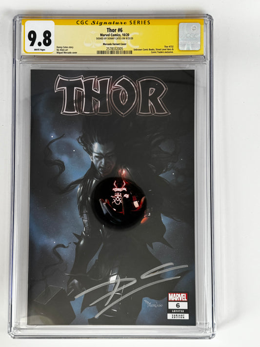 THOR #6 UNKNOWN COMICS VAR SIGNED BY DONNY CATES CGC 9.8 SS YELLOW Label [IN STOCK]