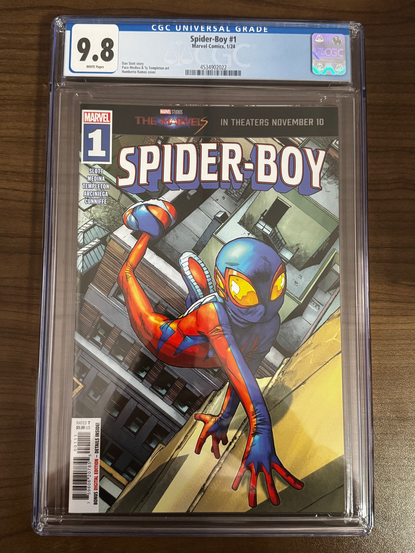 SPIDER-BOY #1 HUMBERTO RAMOS CGC 9.8 BLUE LABEL [IN STOCK]