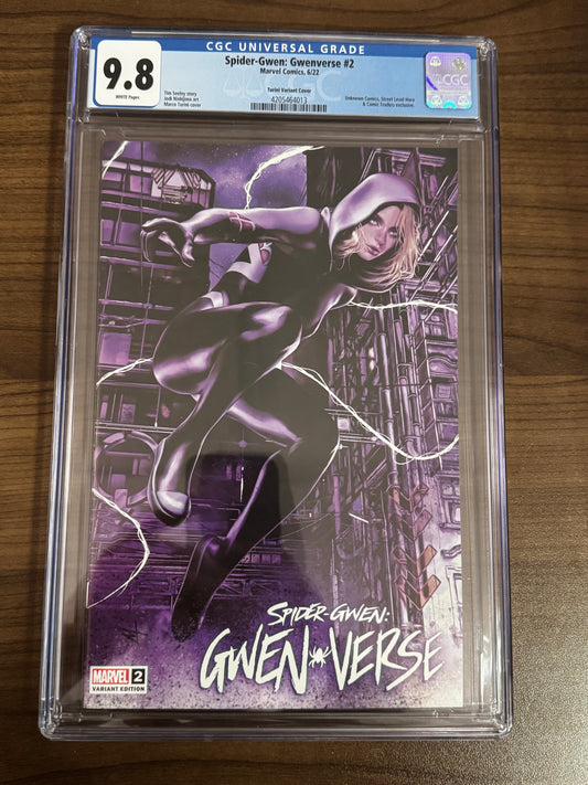 SPIDER-GWEN GWENVERSE #2 MARCO TURINI VAR CGC 9.8 BLUE LABEL [IN STOCK]