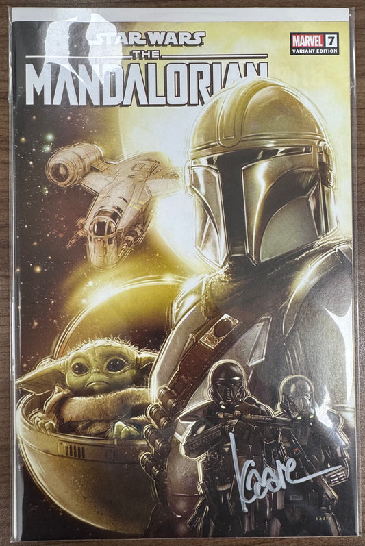 [SIGNED BY KAARE ANDREWS] STAR WARS: THE MANDALORIAN #7 UNKNOWN COMICS KAARE ANDREWS EXCLUSIVE VAR [IN STOCK]