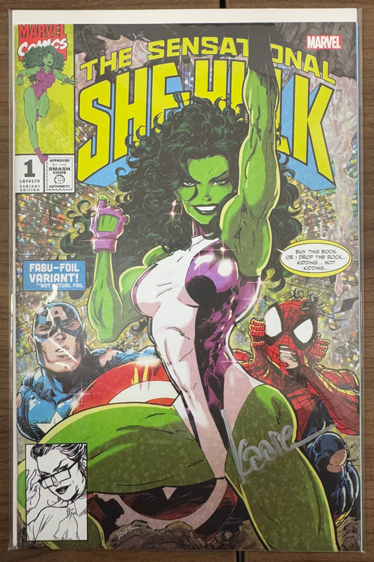 [SIGNED BY KAARE ANDREWS] SENSATIONAL SHE-HULK #1 UNKNOWN COMICS KAARE ANDREWS EXCLUSIVE VAR [IN STOCK]