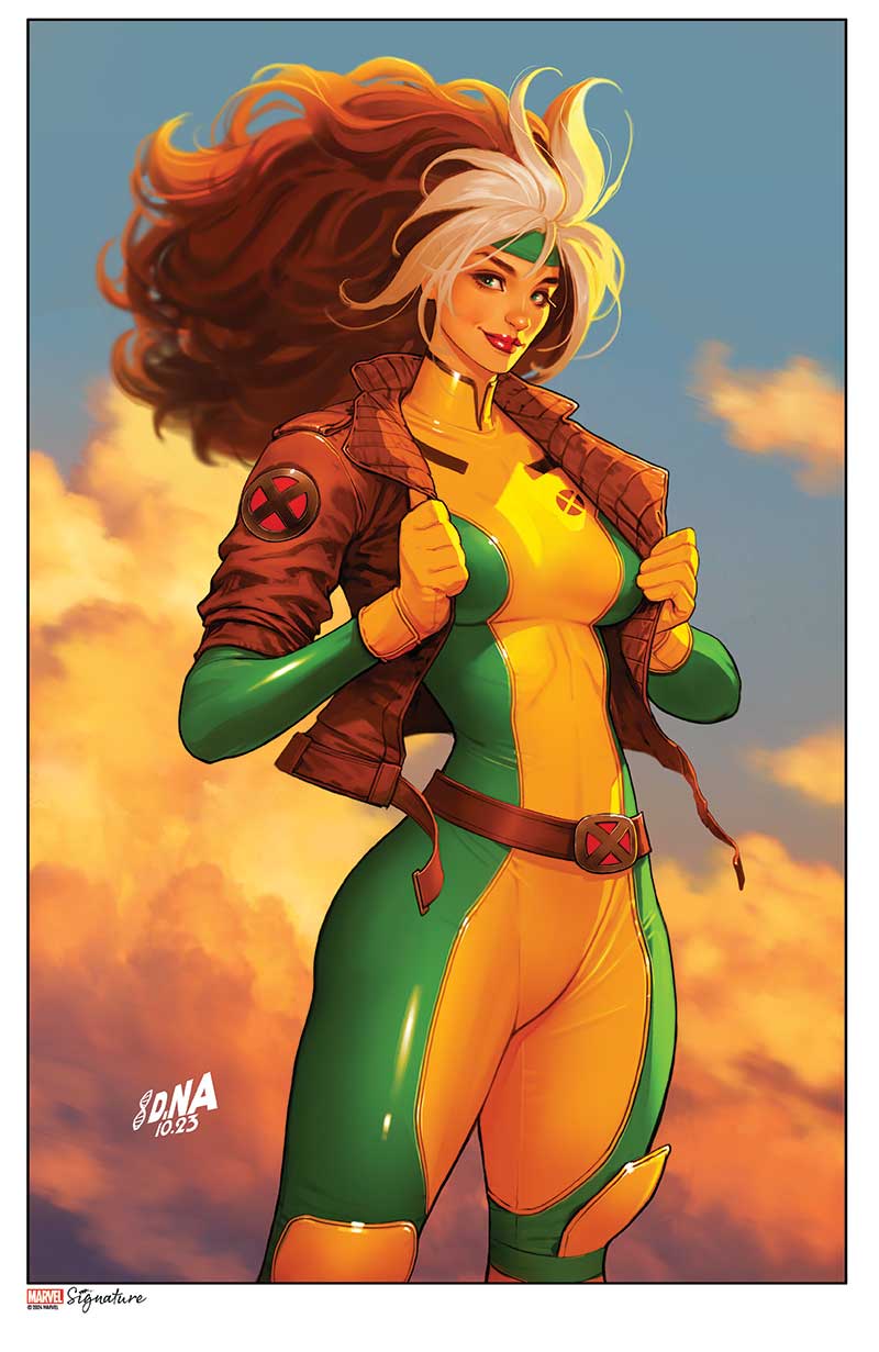 [SIGNED BY LENORE ZANN] MARVEL SIGNATURE X-MEN 29 'ROGUE' SPECIAL EDITION DAVID NAKAYAMA ART PRINT (08/28/2024)