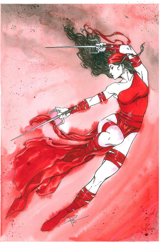 Elektra: Black, White & Blood #1 by Sabine Rich [ORIGINAL ART]