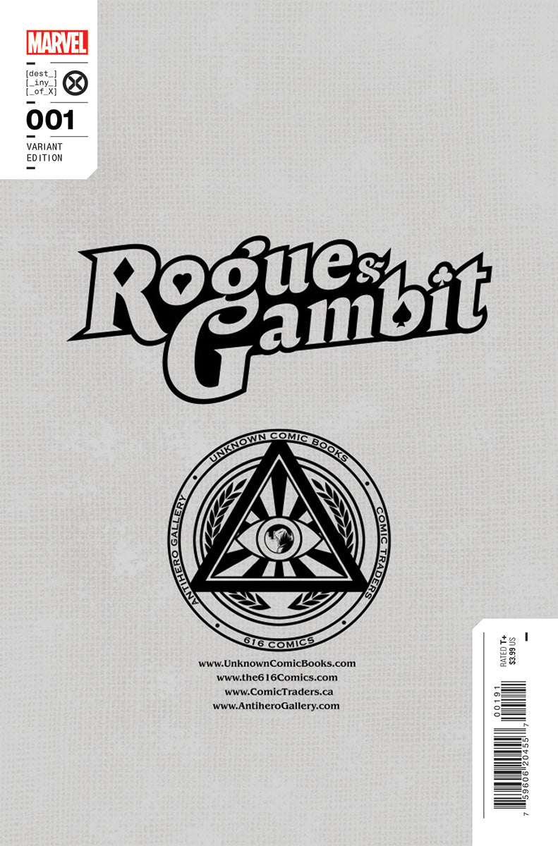 [SIGNED BY KAARE ANDREWS] ROGUE & GAMBIT #1 UNKNOWN COMICS KAARE ANDREWS EXCLUSIVE VIRGIN VAR [IN STOCK]