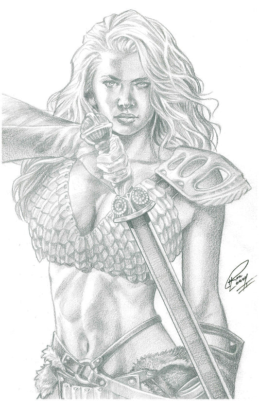 Invincible Red Sonja by Ron Leary Jr [ORIGINAL ART]