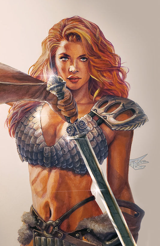 Invincible Red Sonja by Ron Leary Jr [ORIGINAL ART]