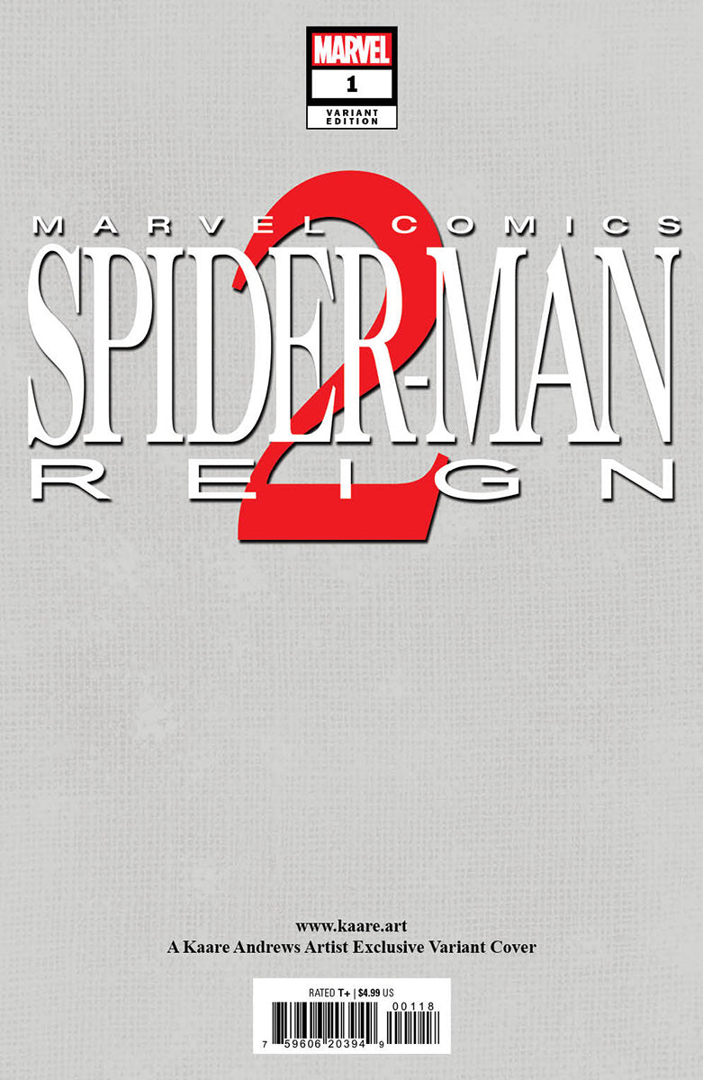 [SIGNED BY KAARE ANDREWS] SPIDER-MAN: REIGN 2 #1 KAARE ANDREWS SDCC 2024 EXCLUSIVE VARIANT [IN STOCK]