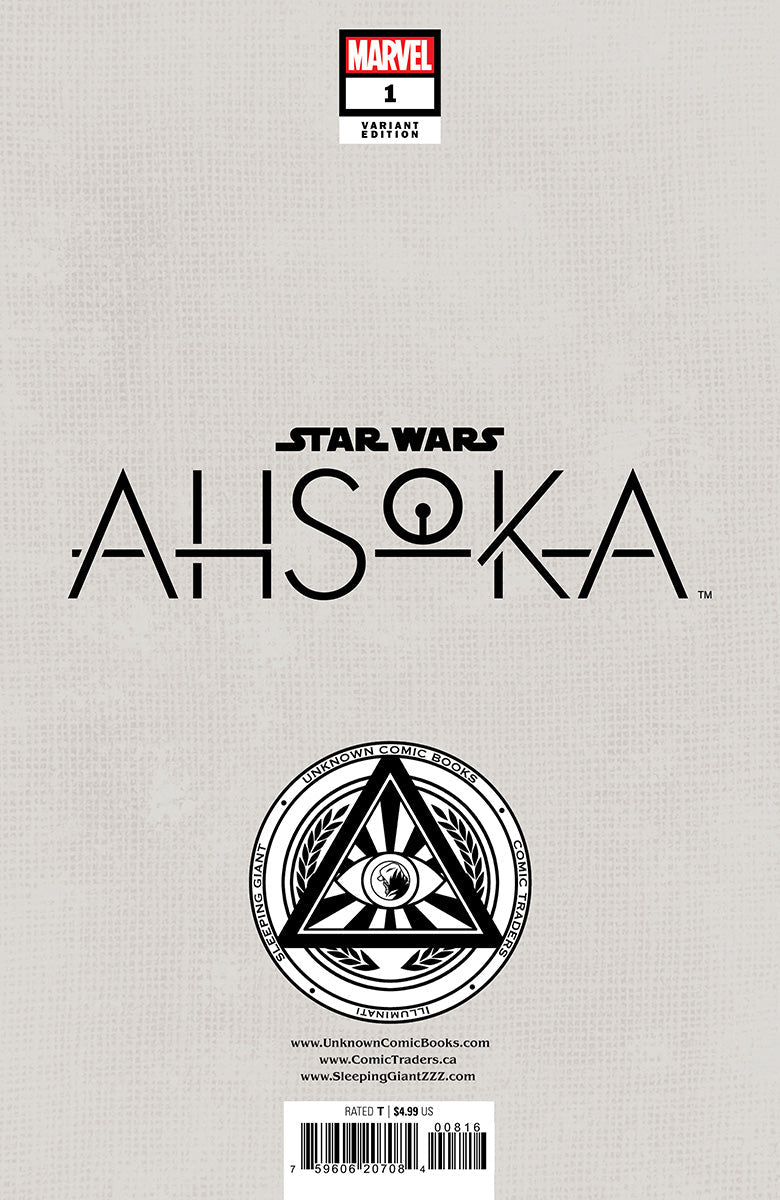 [SIGNED BY DAVID NAKAYAMA] STAR WARS: AHSOKA #1 UNKNOWN COMICS DAVID NAKAYAMA VIRGIN VAR (08/28/2024)