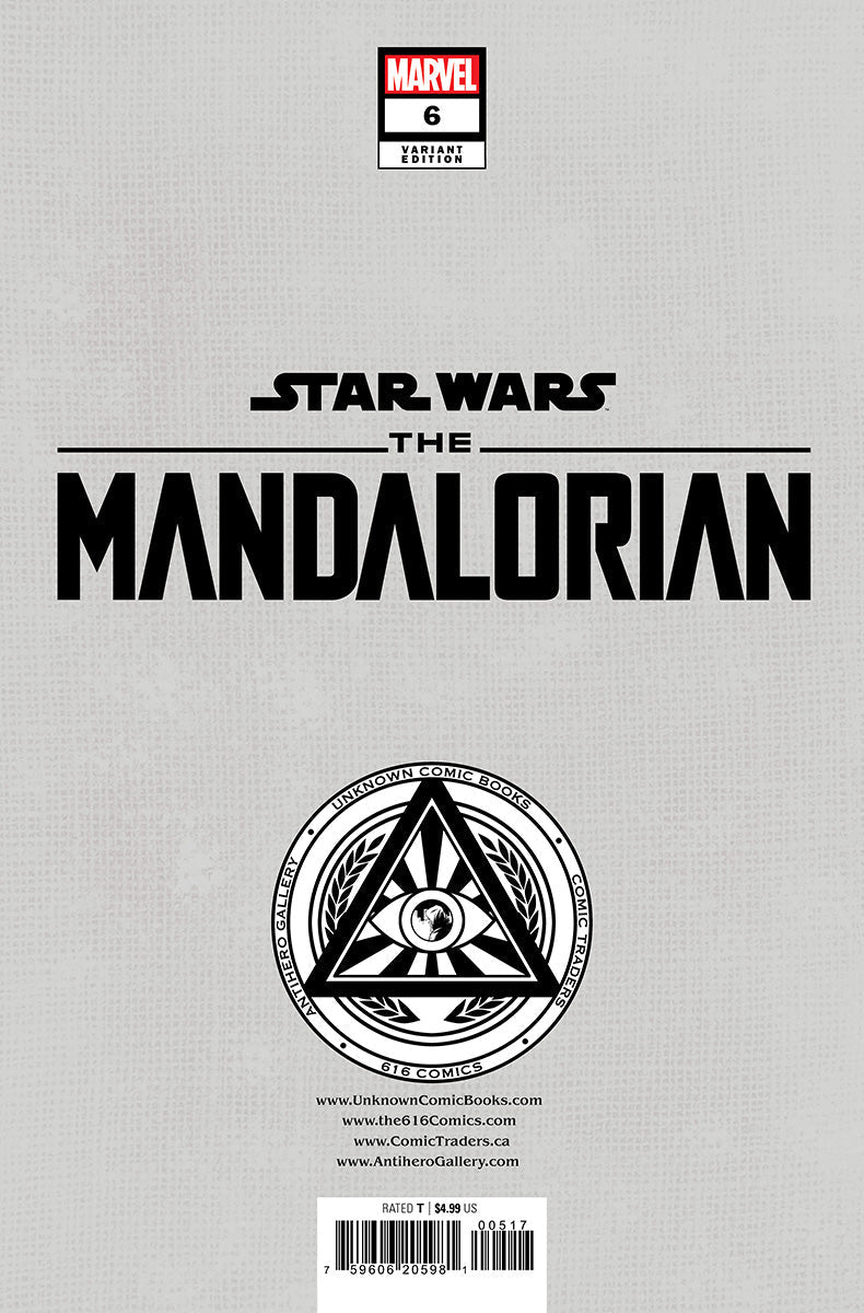 [SIGNED BY KAARE ANDREWS] STAR WARS: THE MANDALORIAN SEASON 2 #6 UNKNOWN COMICS KAARE ANDREWS EXCLUSIVE VIRGIN VAR [IN STOCK]