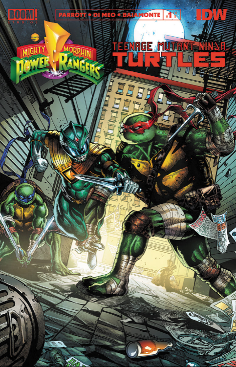 POWER RANGERS TEENAGE MUTANT NINJA TURTLES #1 by Jimbo Salgado [ORIGINAL ART]