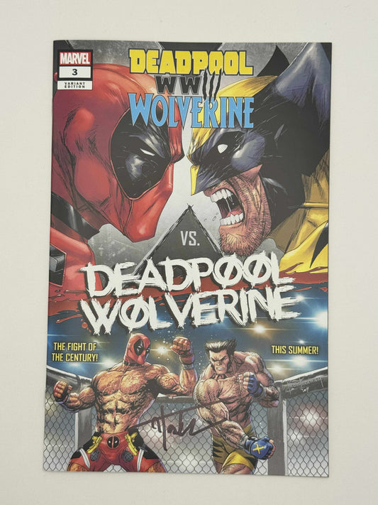 [SIGNED W/ COA] DEADPOOL & WOLVERINE: WWIII #3 UNKNOWN COMICS TYLER KIRKHAM VAR [IN STOCK]