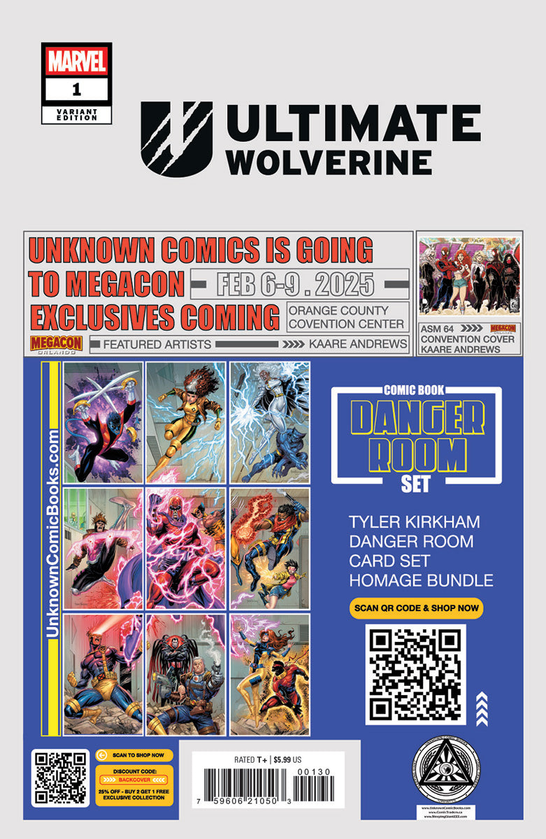 [SIGNED CGC 9.6+ YELLOW LABEL] Ultimate Wolverine #1 Unknown Comics Tyler Kirkham Exclusive Var (08/2025)