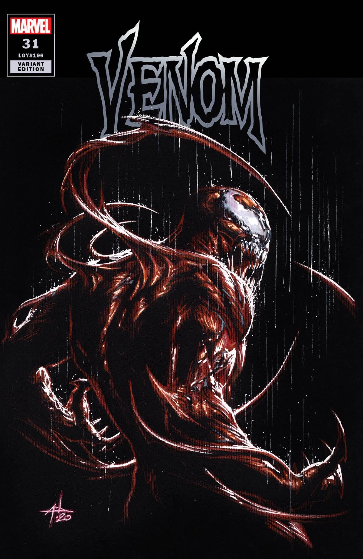 [SIGNED CGC 9.6+ YELLOW LABEL] Venom #31 Unknown Comics Gabriele Dell_Otto Exclusive Carnage Var Kib [08-25]