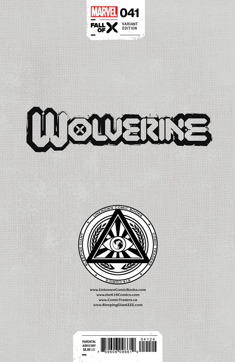 [SIGNED W/ COA] WOLVERINE #41 UNKNOWN COMICS TYLER KIRKHAM EXCLUSIVE VAR [IN STOCK]
