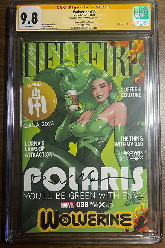 CGC 9.8 YELLOW LABEL WOLVERINE #38 SIGNED BY DAVID NAKAYAMA (IN STOCK)