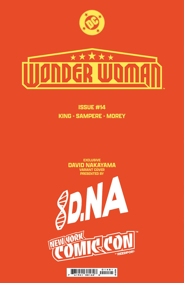 [SIGNED W/ COA] [FOIL] WONDER WOMAN #14 DAVID NAKAYAMA NYCC EXCLUSIVE VIRGIN VAR  (10/23/2024)