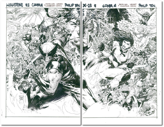 Return of Wolverine #1 | X-23 #5 by Philip Tan [ORIGINAL ART] [2 PIECES OF ART]