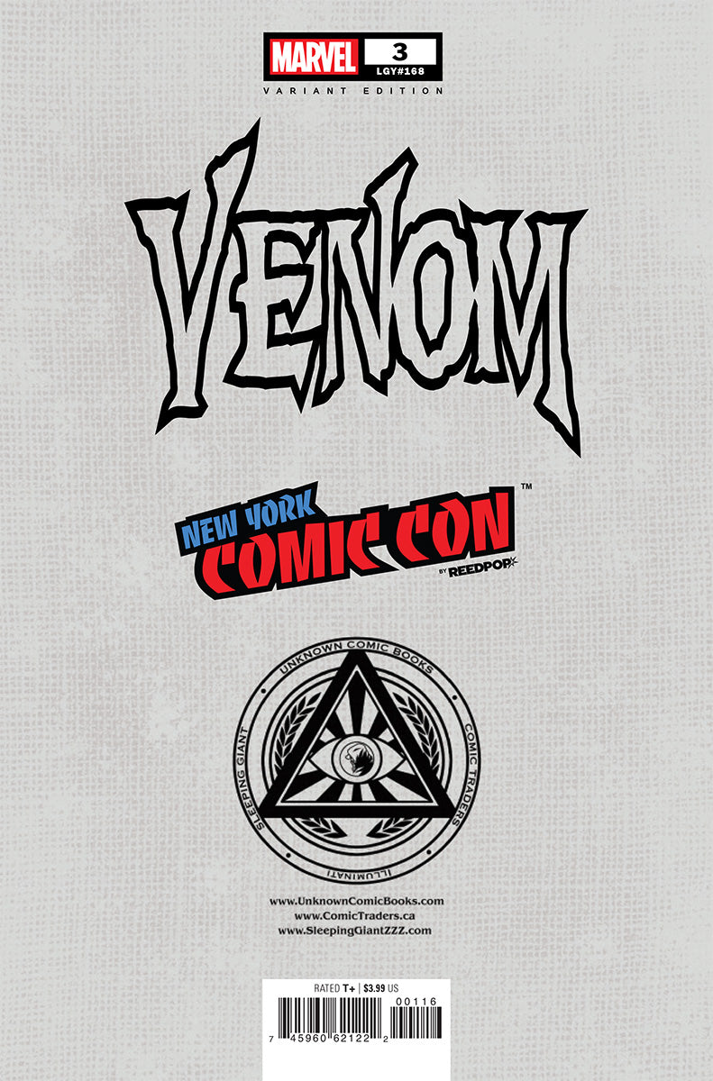 [FOIL] VENOM #3 UNKNOWN COMICS EXCLUSIVE FACSIMILE STEGMAN VIRGIN NYCC VAR (10/26/2024) First full appearance of Knull