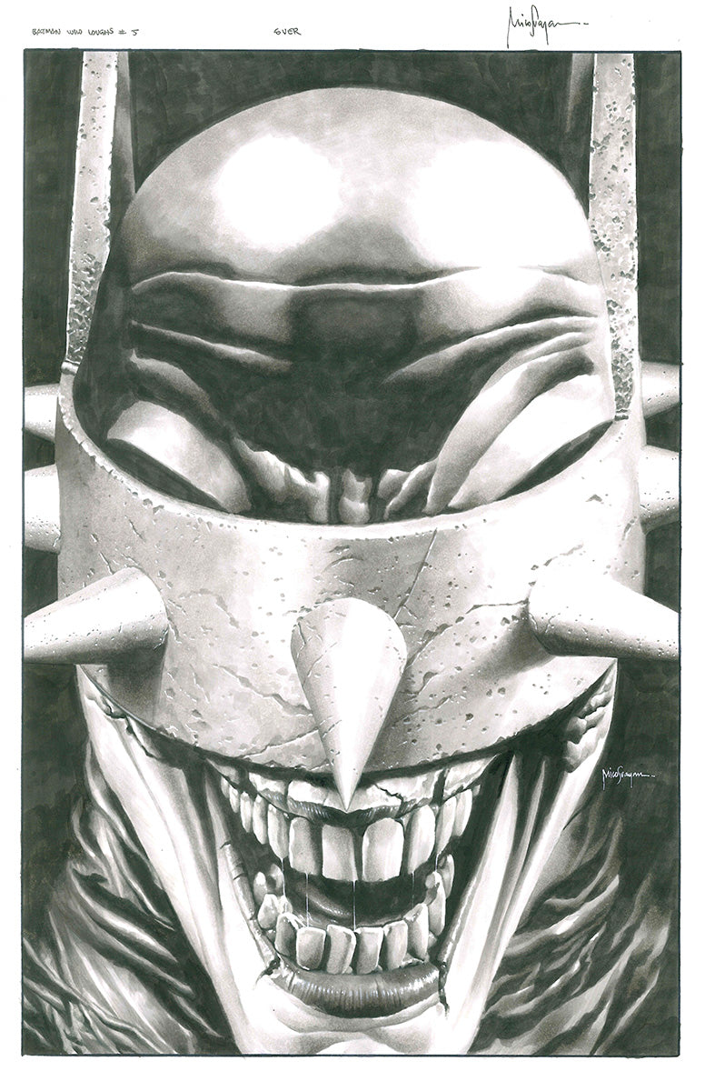 Batman Who Laughs # 5 by Mico Suayan w/ patch [ORIGINAL ART]