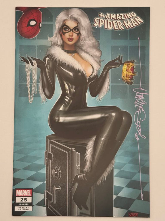 [SIGNED W/ COA] AMAZING SPIDER-MAN #25 UNKNOWN COMICS NATHAN SZERDY EXCLUSIVE VAR [IN STOCK]